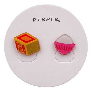 日日野餐 PIKNIK ピアス／イヤリング 冥銭＋もち米｜日日野餐 PIKNIK 耳環／耳夾 紙錢＋糯米