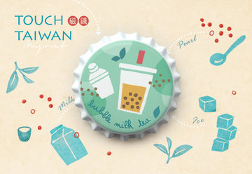 猴子設計 Monkey Design ボトルキャップマグネット タピオカミルクティー｜瓶蓋磁鐵 珍珠奶茶