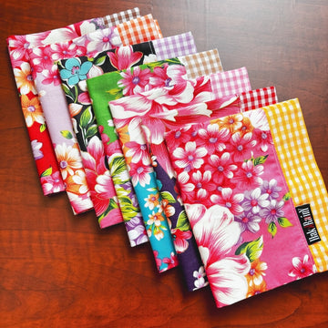 Hakka Rainy 客家花布 ブックカバー（A6サイズ・四六判・単行本）｜客家花布書衣（書套）｜台湾花布