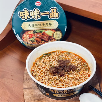〈3食入〉味味一品 四川マーラー風味牛肉袋麺｜マーラー牛肉麺｜味味一品 天香川味牛肉麵（3個パック｜176gx3）