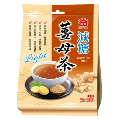 義美 IMEI しょうが茶（ノンカフェイン）甘さ控えめ｜薑母茶（減糖） 180g