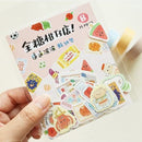 台湾駄菓子テーマ ステッカーパック 35種類デザインステッカー入（台湾製）｜逼逼波波 全糖柑仔店 裝飾貼紙包 柑仔店