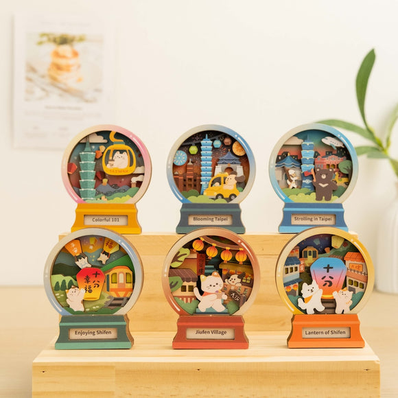 遊木時光 WOOD TIME 台湾ミニ風景 木製マグネット｜台灣微風景木製磁鐵