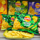 台湾 Lays レイズ フレッシュカット クリスピー パクチー味ポテトスティック｜樂事 鮮切脆薯 香菜口味薯條 72g