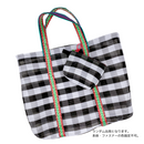 台湾漁師網バッグ地 コインケース（小銭入れ﻿）チェック柄 モノトーン（ブラック・ホワイト）｜茄芷零錢包 黑白格紋（本体・ファスナーの色はランダム出荷）※ご購入の場合、色の原因で返品・交換は対応不可