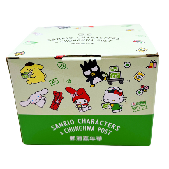 〈数量限定〉中華郵政（台湾郵便局）× サンリオ 心あたたまる二重ガラスコップ｜中華郵政x三麗鷗 溫暖你的心 雙層玻璃杯