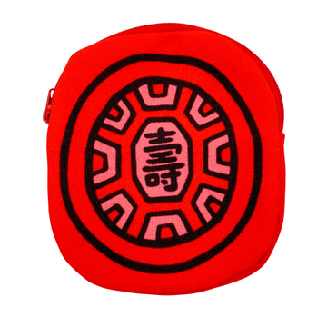 茚 Yin Taiwan 紅亀粿（紅亀餅・アンンクークエ）コインケース（ポーチ・小銭入れ）寿（大）｜紅龜粿零錢包 壽 大