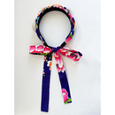 Hakka Rainy 客家花布 パール付きロングリボンカチューシャ｜花布珍珠絲帶髮箍｜台湾花布