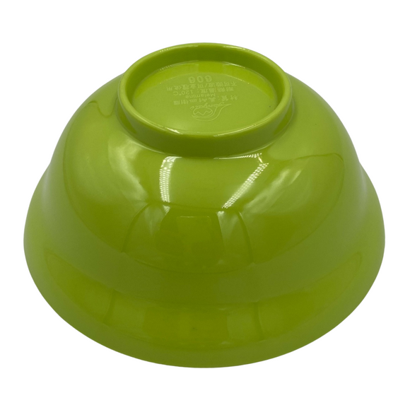 台湾レトロ メラミン製 魯肉飯・鶏肉飯用ボウル 飯碗 グリーン｜台灣路邊攤用 美耐皿 小吃 生意碗 草綠色