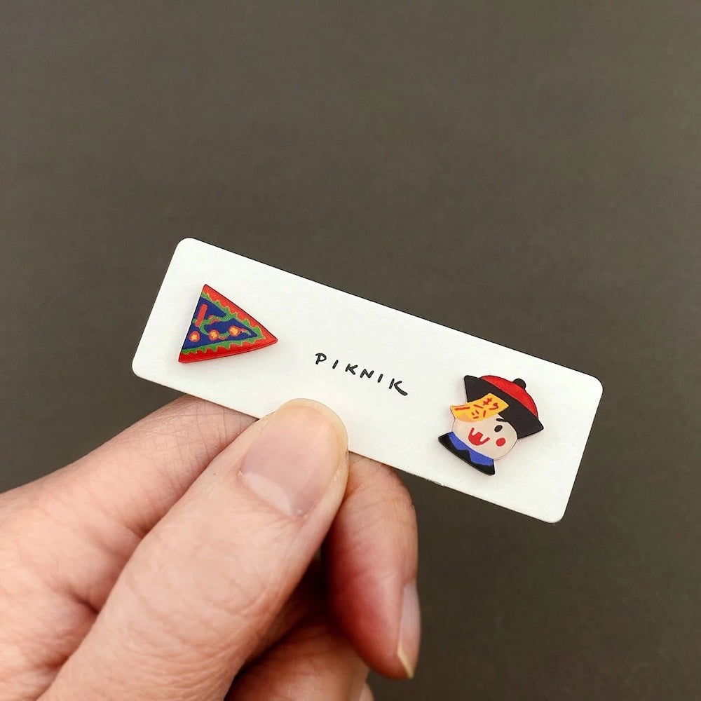 日日野餐 PIKNIK ピアス／イヤリング キョンシー＋符｜日日野餐 PIKNIK