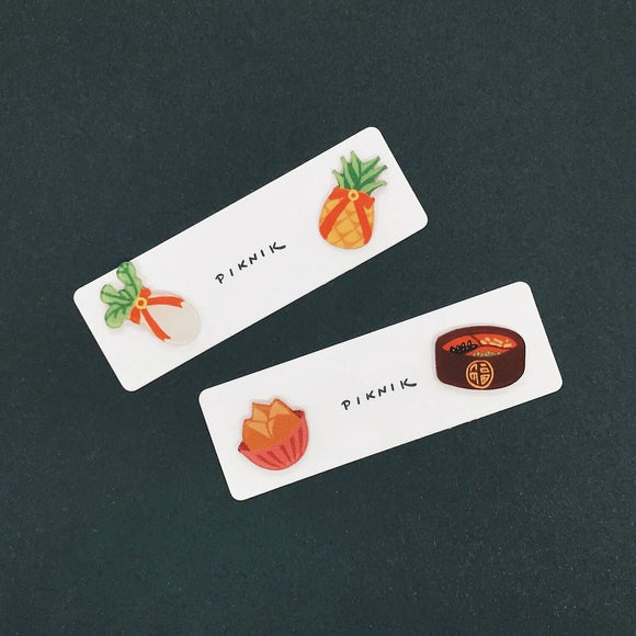 日日野餐 PIKNIK ピンバッジ 吉祥文字 春＋福｜日日野餐 PIKNIK 別針（徽章） 過年系列 春福