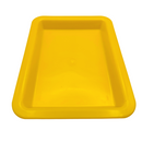 台湾の万能カラフルプラスチックトレイ（浅め）小 ｜カラー：イエロー｜塑膠長方盤（淺） 黃色 小
