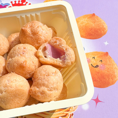 〈3点セット〉義美 ブルーベリーパフ｜ブルーベリーパイシュー｜義美小泡芙 藍莓果香 57gx3