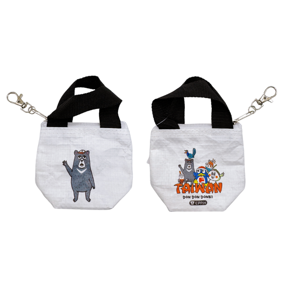 台湾ドン・キホーテ限定 Donki x TMpaintミニトート XXS（ドンペン/かき氷/タピオカ/台湾黒熊/ヤマムスメ）｜台灣 Donki x TMpaint防水編織袋 XXS號（DONPEN/刨冰/珍奶/黑熊/藍鵲）