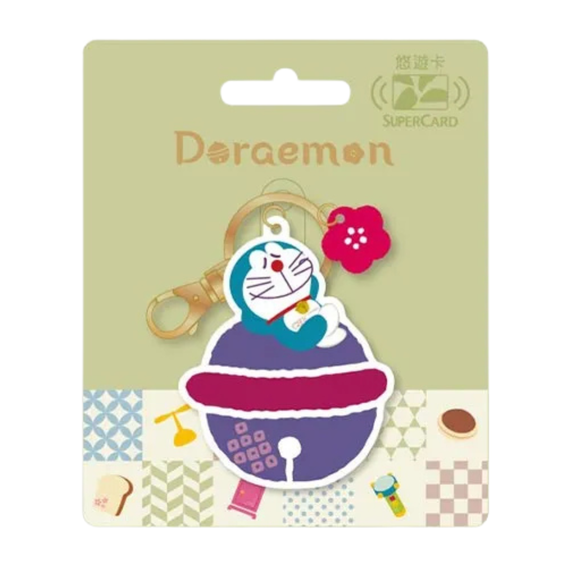 ⁡数量限定 レア台湾交通系ICカード（スーパー悠遊カード）ドラえもん 和風デザイン 悠遊カード（鈴）｜哆啦A夢 日式和風Supercard造型悠遊卡 鈴鐺