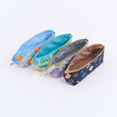 印花楽 ペンケース レトロタイル2号 グレイッシュグレー｜拉鏈筆袋 老磁磚2號 雲塵灰色