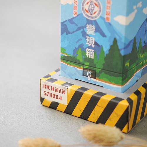 ミニチュア台湾変電箱型 貯金箱（ブルー／グリーン）｜微縮變現箱存錢筒（變電箱存錢筒）（風景藍／經典綠）