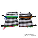 台湾漁師網バッグ地 コインケース（小銭入れ﻿）チェック柄 モノトーン（ブラック・ホワイト）｜茄芷零錢包 黑白格紋（本体・ファスナーの色はランダム出荷）※ご購入の場合、色の原因で返品・交換は対応不可