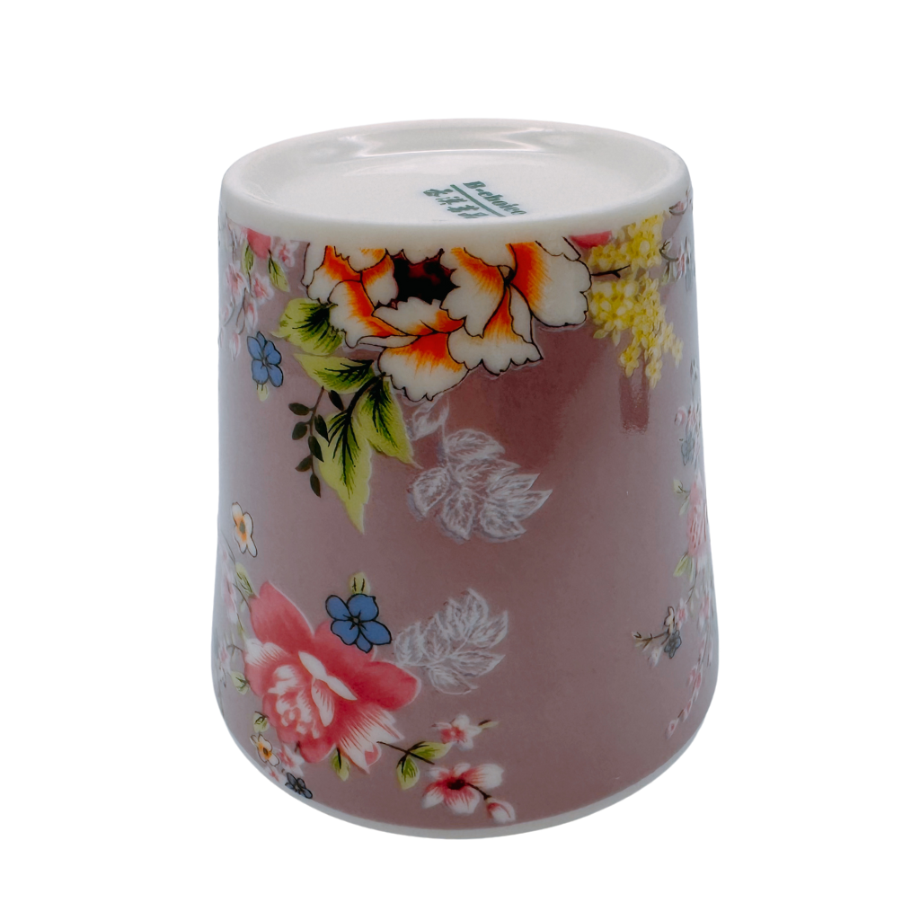 台湾花布（客家花布）柄 茶具 ティーカップ  ラベンダー｜台灣花布（客家花布）高中杯（60ml） 紫