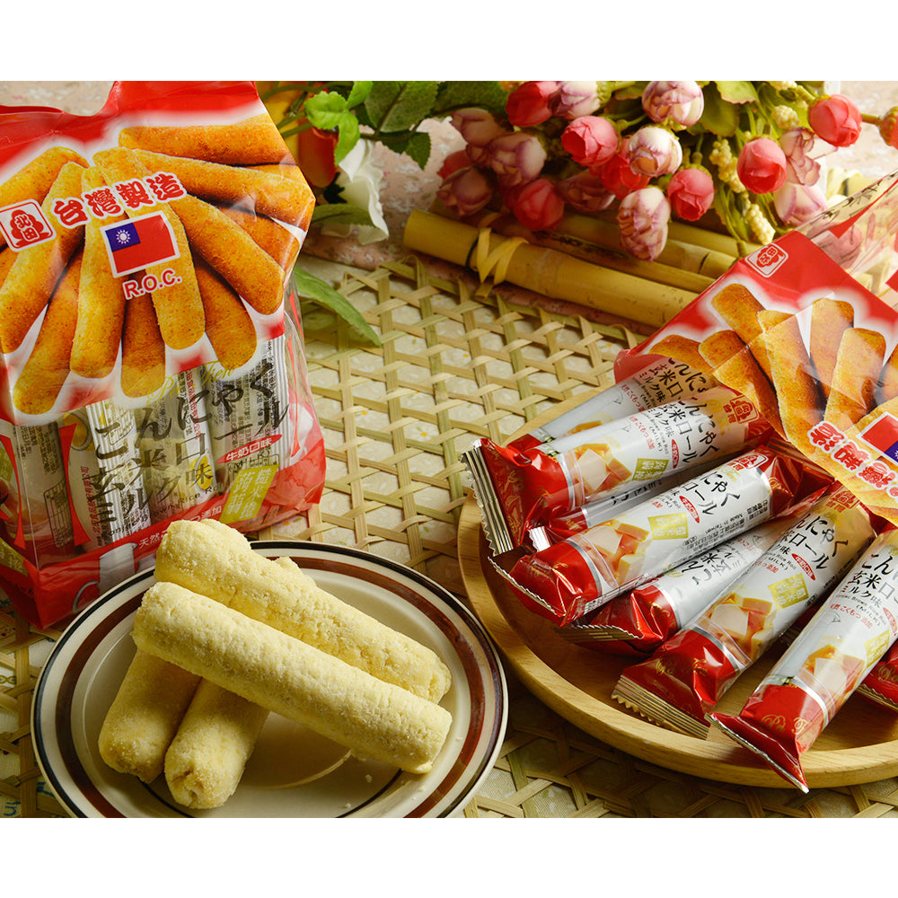 北田 こんにゃく玄米ロール 牛乳味｜北田 蒟蒻糙米捲（牛奶口味