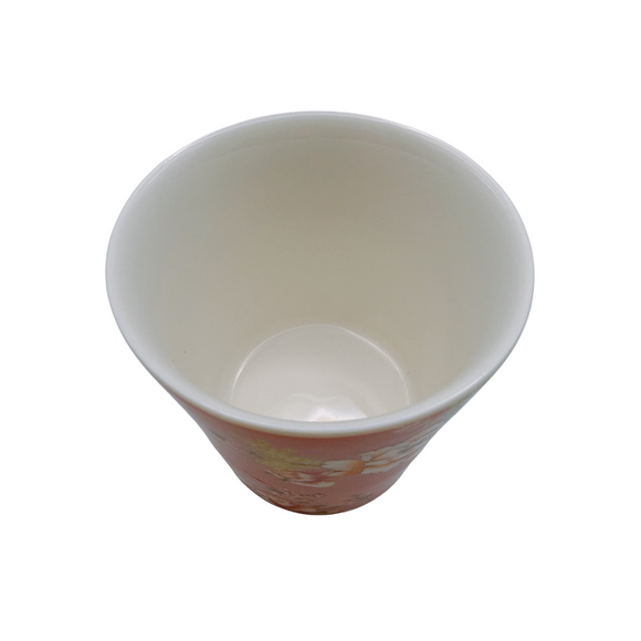 台湾花布（客家花布）柄 茶具 ティーカップ  ピンク｜台灣花布（客家花布）高中杯（60ml） 粉紅