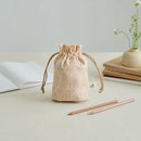 印花楽 巾着ポーチ 鉄窓花5号 コーラルオレンジ｜束口小物袋 鐵花窗5號 珊瑚橘粉