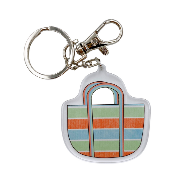 Taiwan Love アクリルキーホルダー 台湾漁師網バッグ｜Taiwan Love 壓克力鑰匙圈 茄芷袋