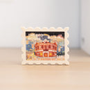 遊木時光 WOOD TIME 台湾ミニ風景 木製パズルマグネット 西門紅楼｜台灣拼風景木製磁鐵 繽紛紅樓