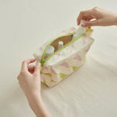 印花楽 長方形ポーチ ファスナー付き 台湾八哥5号 桜色｜拉鏈長方收納包 台灣八哥5號 春櫻色