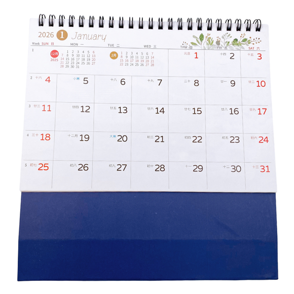 〈数量限定〉2026年 台湾卓上カレンダー 台湾景色（表紙：出発だ！一緒に旅行に行こう！）｜台灣風景三角桌曆 出發吧！一起旅行去 台灣製