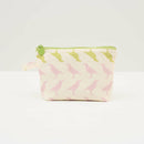 印花楽 台形ポーチ ファスナー付き 台湾八哥5号 桜色｜拉鏈梯形收納包 台灣八哥5號 春櫻色