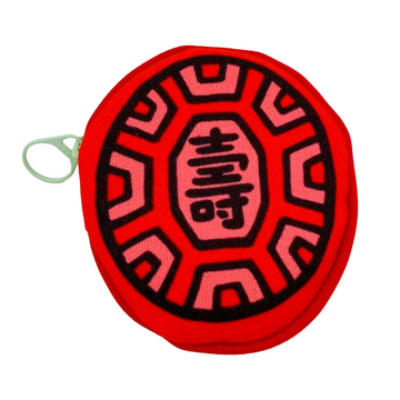 茚 Yin Taiwan 紅亀粿（紅亀餅・アンンクークエ）コインケース（ポーチ・小銭入れ）寿（小）｜紅龜粿零錢包 壽 小