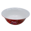 台湾花布（客家花布）柄 食器 飯碗 レッド｜台灣花布（客家花布）飯碗 紅