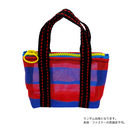 ミニ漁師網バッグ コインケース（小銭入れ﻿）ボーダー柄（ブルー・レッド） ｜迷你茄芷袋零錢包 藍紅條紋（本体・ファスナーの色はランダム出荷）※ご購入の場合、色の原因で返品・交換は対応不可