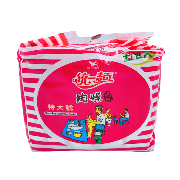 〈5食入〉統一 肉そぼろ風味ラーメン｜肉燥風味麵 特大號（統一肉燥麵）｜5個パック｜85gx5