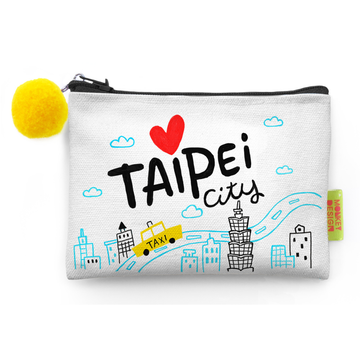 猴子設計 Monkey Design コインケース（ポーチ・小銭入れ） I ♥ TAIPEI（アイ・ラブ・台北）｜零錢包 我愛台北