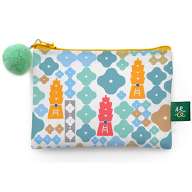 猴子設計 Monkey Design コインケース（ポーチ・小銭入れ） フラワー台北101｜零錢包 花花101