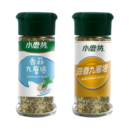 小磨坊 ガーリック・台湾バジル風味調味料｜香蒜九層塔 25g