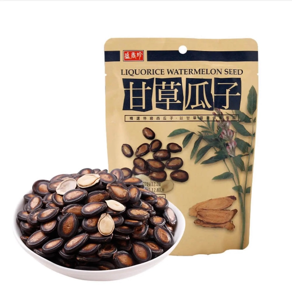 盛香珍 スイカの種 甘草風味｜盛香珍 甘草瓜子 180g | Taiwan Love