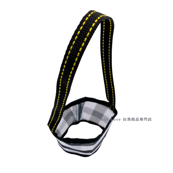 台湾製 漁師網 ナイロン ドリンクホルダー （ブラック・グレー）｜茄芷袋手提杯套 黑灰條紋