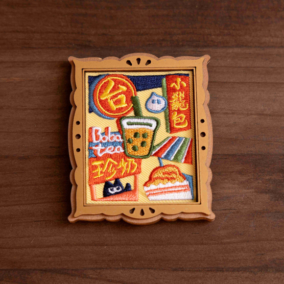 猴子設計 Monkey Design 刺繍マグネット にぎやか台湾夜市｜刺繡磁鐵 熱鬧夜市