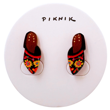 日日野餐 PIKNIK ピンバッジ 客家レトロ刺繍シューズ｜日日野餐 PIKNIK 別針（徽章） 客家文化系列 客家復古繡花鞋