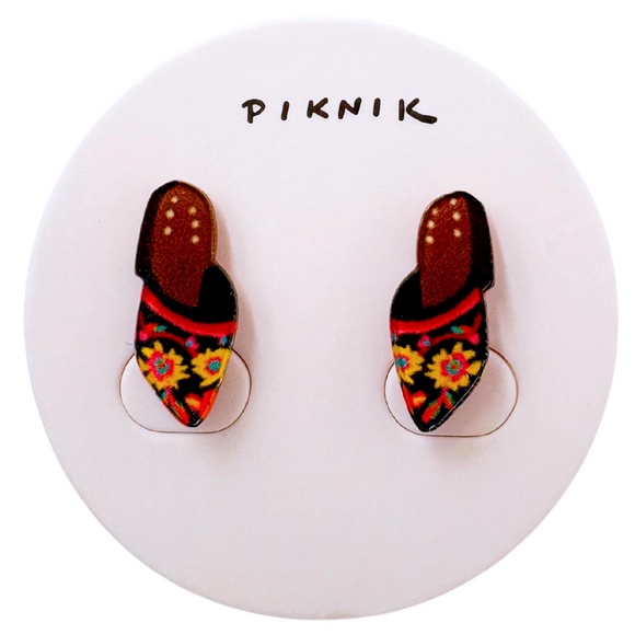 日日野餐 PIKNIK ピンバッジ 客家レトロ刺繍シューズ｜日日野餐 PIKNIK 別針（徽章） 客家文化系列 客家復古繡花鞋