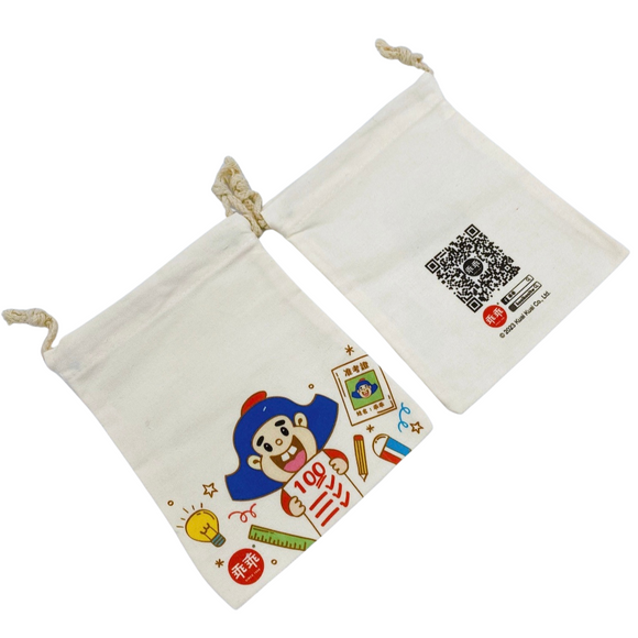 〈数量限定〉台湾ロングセラー菓子「乖乖」のキャラクター 巾着袋｜乖乖滿分束口包 B