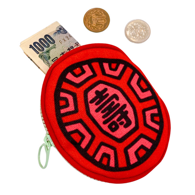 茚 Yin Taiwan 紅亀粿（紅亀餅・アンンクークエ）コインケース（ポーチ・小銭入れ）寿（小）｜紅龜粿零錢包 壽 小