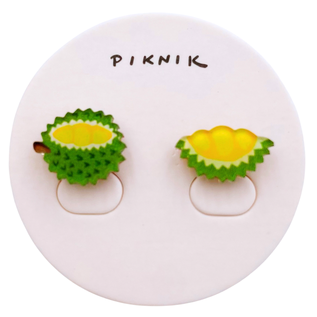 日日野餐 PIKNIK ピアス／イヤリング ドリアン｜日日野餐 PIKNIK 耳環／耳夾 水果系列 榴蓮