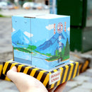 ミニチュア台湾変電箱型 貯金箱（ブルー／グリーン）｜微縮變現箱存錢筒（變電箱存錢筒）（風景藍／經典綠）