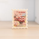 遊木時光 WOOD TIME 台湾ミニ風景 木製パズルマグネット 阿里山の桜｜台灣拼風景木製磁鐵 阿里山櫻花