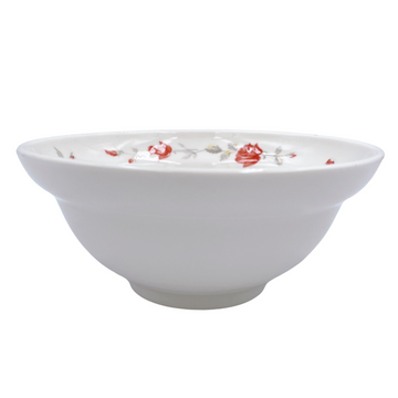 レトロ可愛い 大同磁器 バラ柄 魯肉飯・鶏肉飯用ボウル 飯碗（深め） 直径14.5cm｜大同磁器 4.5吋 天井深碗（玫瑰花）