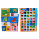 中華郵政（台湾郵便局） 注音符号デザイン 多層式L字クリアファイル（2柄セット）｜中華郵政 注音符號 多層式L夾（1組2款）